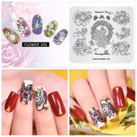 Placas de Sello para Arte de Uñas KADS Templates de Imagen Adecuadas para Salones de Belleza en Casa con Diseños de Flores Animales Corazón Estrella - details 3