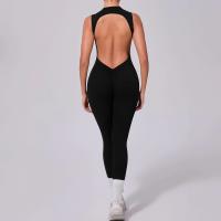 Conjunto de gimnasio de una pieza, ropa de yoga, traje deportivo, pellets Fiess, trajes de entrenamiento elásticos para mujer - details 25