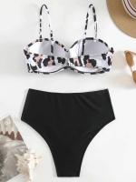 Conjunto de bikini push-pull para mujer, bikini sexy de encaje con lazo, traje de baño de dos piezas para mujer, traje de playa L 2024 - details 7