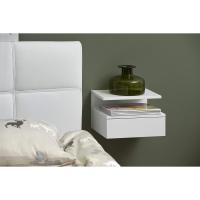 noche, al. : 22,5 × un. : 32 × lar. : 35 cm, Blanco, MDF, 1 pieza. - details 1