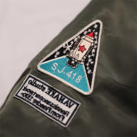 DAFEILI Vintage hombres Casual impermeable chaquetas de aviador moda de invierno abrigo grueso militar táctico Outwear - details 15