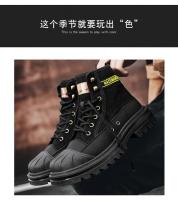Botas Deportivas de Lona de Alta Talla para Hombres Zapatos Casuales de Otoño con Suela Gruesa - details 3