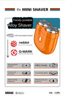 Nueva maquinilla de afeitar de aleación de zinc, maquinilla de afeitar eléctrica portátil para hombres, mini maquinilla de afeitar lavable - details 1