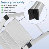 Escalera Plegable de Aluminio Ligera, Antideslizante, Portátil para Hogar y Oficina - details 25