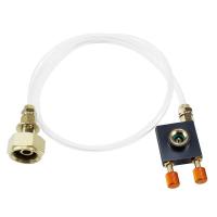 Adaptador de llenado de estufa para acampar al aire libre, con puerto de escape, convertidor, accesorios de acoplamiento de cilindro de gas de fondo plano - details 6