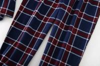 Trajes de casa para hombre, pantalones de manga larga, trajes para Otoño e Invierno, Pijamas para hombre, pijamas de franela con diseño a cuadros para hombre - details 8