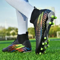 Botas de fútbol profesionales para hombre, zapatos de fútbol de Punta larga, zapatos de fútbol de tobillo alto para exteriores, zapatos de entrenamiento para niños - details 18