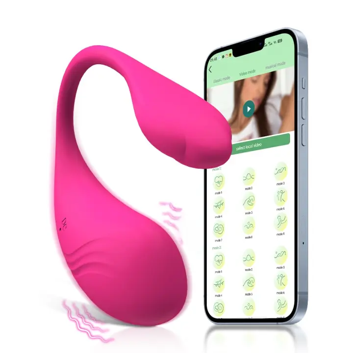 Vibrador Inalámbrico Bluetooth Control Remoto APP Vibrante Huevo para Mujeres - 1
