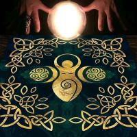 Decoración de brujería y astrología del Tarot del Árbol de la vida, papel tapiz de altar de adivinación de arte mágico de cartas de oráculo, 1 pieza - details 6