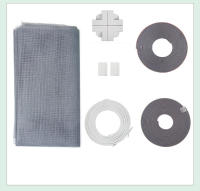 Microperforada Universal para Ventanas, Malla lavable, Ajustable en rojo, Ventana de malla magnética, Protección total - details 6