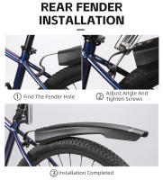 WEST BIKING-guardabarros delantero y trasero para bicicleta, alargador de 26/27, 5/29 pulgadas, accesorios de ciclismo - details 10