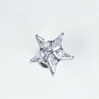 Anillo de labio Labret de estrella de titanio F136 para mujer, cartílago de la oreja, Tragus, hélice, lóbulo, pendientes Daith, Piercing, joyería corporal, 1PC - details 3