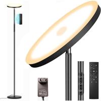 Lámpara de Pie Regulable Gris 42W, Lámpara de Pie LED Salon 3700LM Súper Brillantecon Lámpara de Lectura, control remoto y control táctil Lámpara Alta para Salon de Estar Dormitorio Oficina - details 28