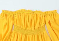 Vestido clásico informal con hombros descubiertos para mujer nuevo estilo - details 2