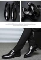 Zapatos de cuero de vestir de oficina formales para hombre, talla grande 38-48, PU, ​​estilo inglés, baratos, 2020 - details 8