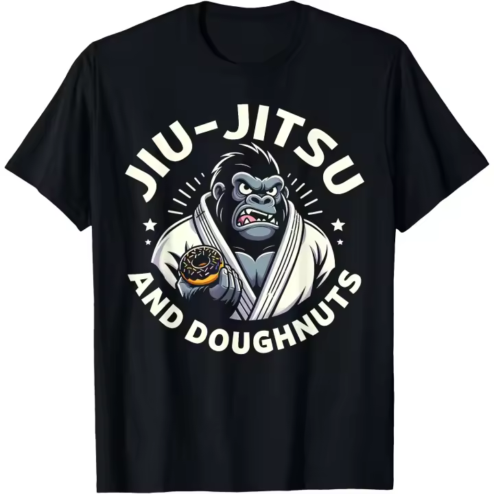 Camiseta brasileña de Jiu Jitsu y Donuts Donut, divertida camiseta de Jiu Jitsu para hombre - 1