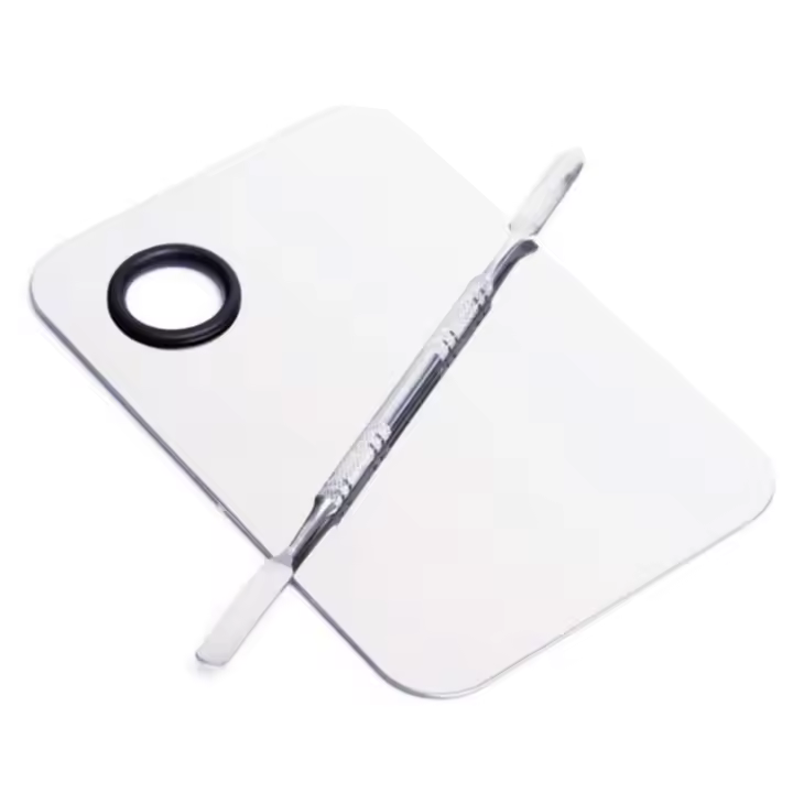 Paleta de maquillaje de acero inoxidable, espátula profesional para mezclar cosméticos, herramienta para artistas - 1