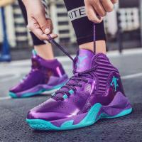Zapatillas de baloncesto y correr para hombre, deportivas al aire libre, antideslizantes, resistentes al desgaste, de caña alta - details 7