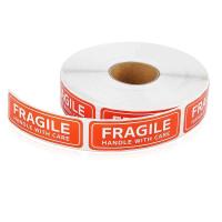 100 Uds pegatinas productos frágiles por favor manipule con cuidado suministros de bricolaje etiquetas de advertencia - details 4