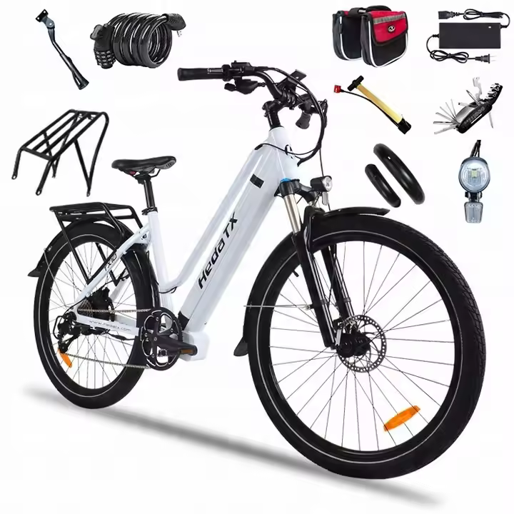 Bicicleta eléctrica Hedatx TXC10 350w 48v 19,2h 48km/h hombre/mujer blanca - 1
