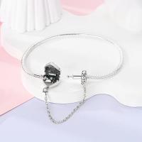 Pulsera de Plata Esterlina 925 Encanto de Mariposa Estrellas Luna Cadena de Seguridad - details 118