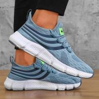 Zapatos de hombre, zapatillas clásicas transpirables para correr para hombre, zapatos de malla cómodos y ligeros para exteriores, zapatos para caminar sin cordones, Tenis Masculino - details 15