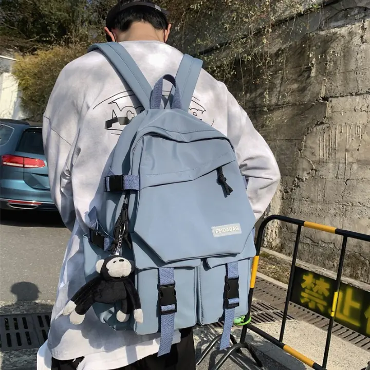 Nueva mochila para estudiantes de secundaria, mochila ligera y fresca para hombres, mochila sencilla de gran capacidad para estudiantes universitarios - 1