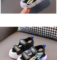 Zapatos de playa anti-retroceso tipo baotou para niños y niñas, zapatos para niños pequeños con suela blanda intermitente para niños - details 9