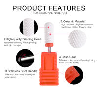 KADS Brocas de cerámica para manicura y pedicura, pulidor de limas de uñas, accesorios de equipo - details 1