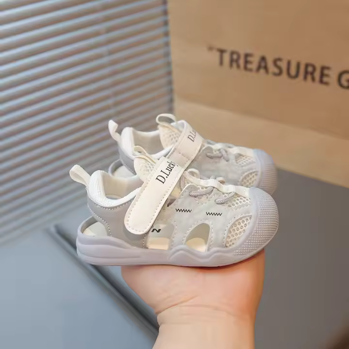 2025 verano bebé niño zapatos hueco bebé niña zapatos de interior antideslizante suela suave bebé niño sandalias - 1