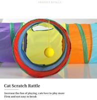 Túnel de Gato Práctico Juguete de Tubo Plegable Arcoiris para Exercicio y Ocultación de Cachorros y Gatos Uso Interior y Exterior - details 2