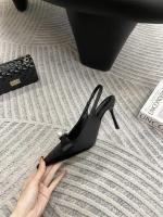 Nuevo temperamento de cabeza puntiaguda de satén, tacones altos, moda para mujer, lazo de perlas, bolsa de tacón fino, sandalias para la cabeza - details 42