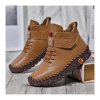 Algodón de estilo británico de terciopelo cálido para mujer, ots altos, informal, combina con todo, talla grande, invierno - details 2