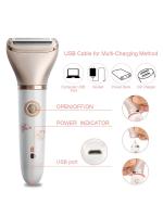 Maquinilla de afeitar eléctrica para mujer - Afeitadora facial y corporal 2 en 1 para mujer Bikin - details 1
