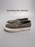 Cuero lavado al agua, primera capa de cuero de vaca, zapatos de hombre hechos a mano, estilo vintage. - details 2