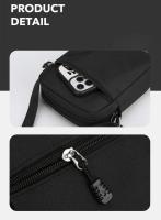 Mini bolso cruzado informal Simple para hombre, bolso de hombro pequeño de nailon para hombre, bandolera lateral Oxford negra, bolso de pecho para marido - details 13
