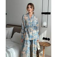 Moda Francesa de Manga Larga Camisa de Cintura Alta Pantalones de Pierna Ancha Traje de Mujer - details 7