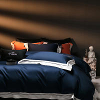 Juegos de cama de algodón egipcio antibacteriano 5A, Color sólido, ligeros, de lujo, 100% algodón, con fundas de almohada para cama King Size, novedad de 2025 - details 1