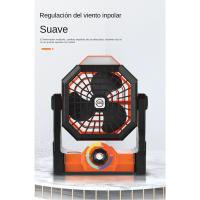 Camping Ventilador 20000mAh, Portátil Recargable para Escritorio Tienda de Campaña con Control Remoto y Gancho, Luz LED, Ventila - details 7