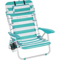 Silla de Playa Plegable Almohadilla Ajustable, Respaldar, Reposacabezas, Apoyabrazos - details 0