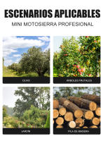 Motosierra Inalámbrica sin Escobillas SWANSOFT 6 Pulgadas Compacta para Cortar Madera, Podar Árboles y Jardín - details 8
