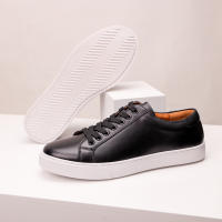 Zapatos blancos de hombre retro zapatos de placa base suave de cuero versátil - details 10