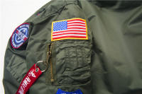 Chaqueta de Vuelo de Bombero de Ejército Americano Ma-1 Ropa de Invierno para Niños con Parche Topgun Zapatos y Ropa de Niños - details 19