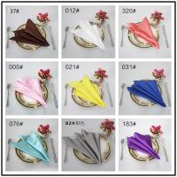 Servilletas de mesa cuadradas de satén, pañuelo para bodas, fiestas, eventos, hoteles y restaurantes, suministros de decoración, 35x35cm, 10 Uds. - details 1