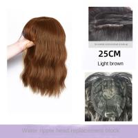 Flequillo de aire 3D, pieza superior de pelo sintético, flequillo falso Natural, rizos, flequillo francés, Clip en Clourse, bloque de extensión de cabello, uso diario - details 15