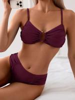 Bikini sexy, traje de baño de dos piezas, conjunto de bikini de cintura alta, traje de baño para mujer con realce, ropa de playa 2025 - details 13