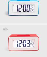 Reloj Digital de escritorio con Control de sonido, retroiluminación, repetición de 12/24 H, 8 tonos de llamada de alarma para dormitorios, reloj electrónico simple para niños - details 3