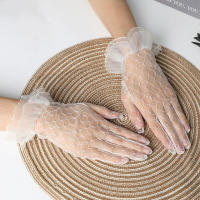 Guantes cortos para mujer, fiesta de té, disfraces de fiesta, guantes de boda, vestido de noche nupcial - details 7