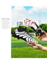 Alta parte superior transpirable zapatos de fútbol hierba artificial antideslizante zapatillas - details 16
