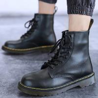 Botas de Cuero Genuino para Hombres Estilo Británico Clásico de Seis Agujeros - details 1